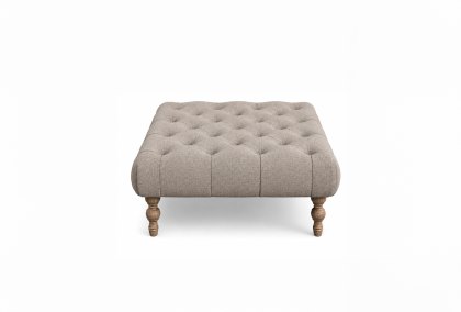 Sutton - Deep Square Buttoned Stool Sutton - Deep Square Buttoned Stool