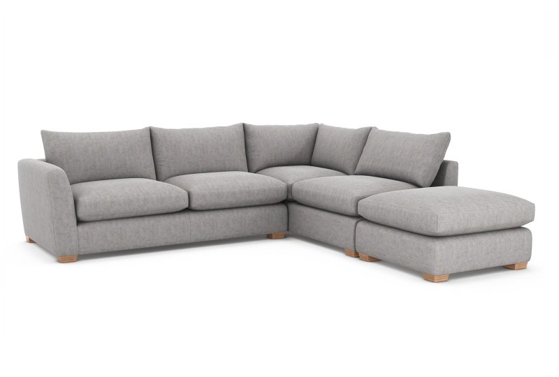 Moretti 2 Corner 1 Sofa With Footstool