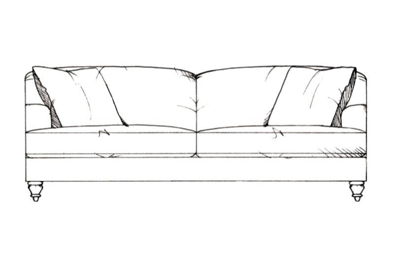 Colworth Large Sofa - Line Art