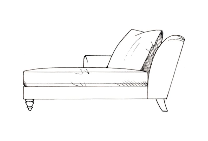 Colworth Lounger unit - Line Art