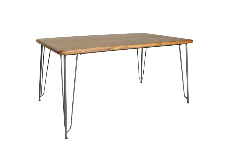 Reggie Retro Hairpin Dining Table Plain Top