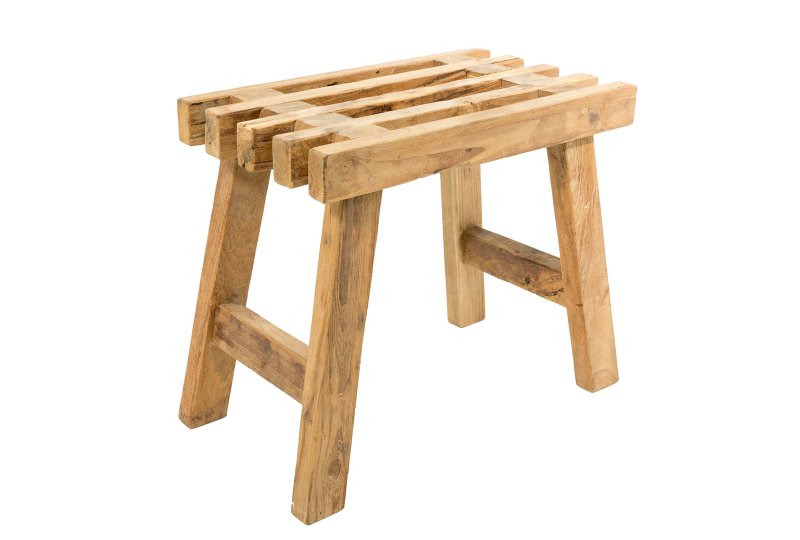 Sylvan Teak Grid Stool