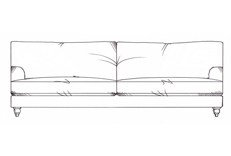 Sowerby Grand Sofa - line Art