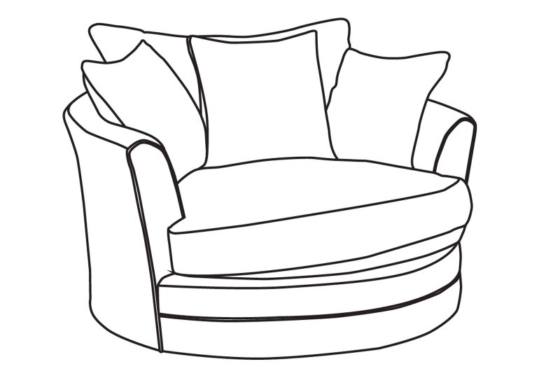 Dalton Twister Chair - Line Art