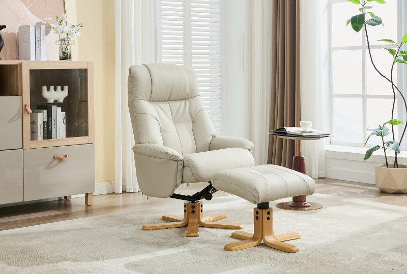 GFA - Global Furniture Alliance Dublin Swivel Recliner & Footstool