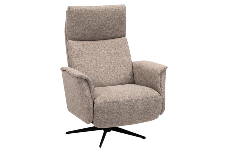 Haslev Swivel Recliner Chair with Integrated Footstool Loom Loft