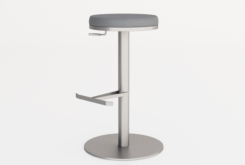 Briona Adjustable Bar Stool - Grey