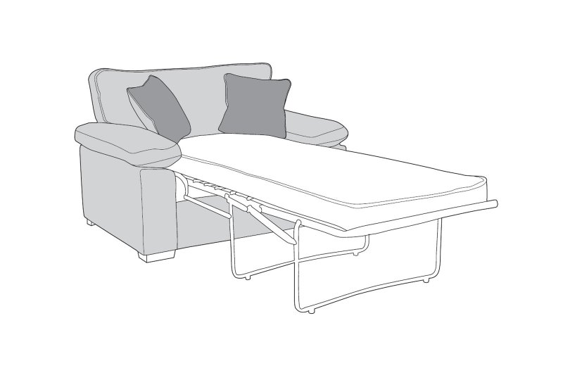 Detroit Armchair Sofabed - Line Art