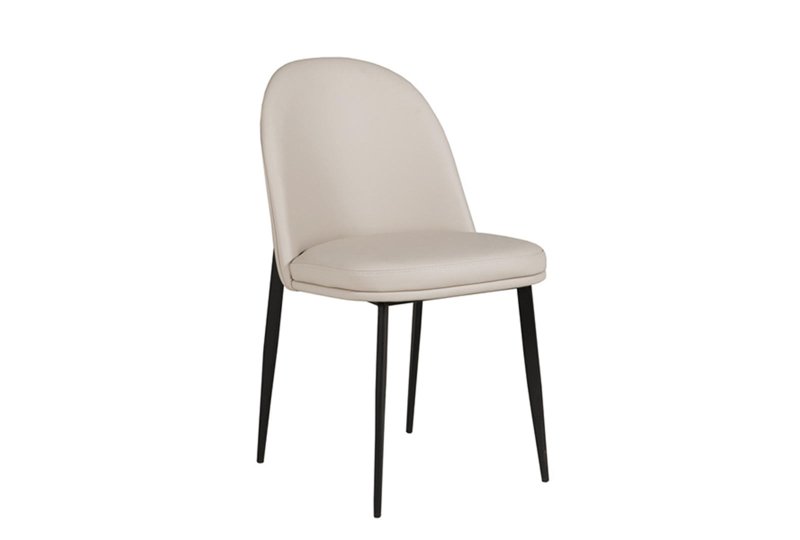 Viktor Dining Chair - Taupe Cream Leather