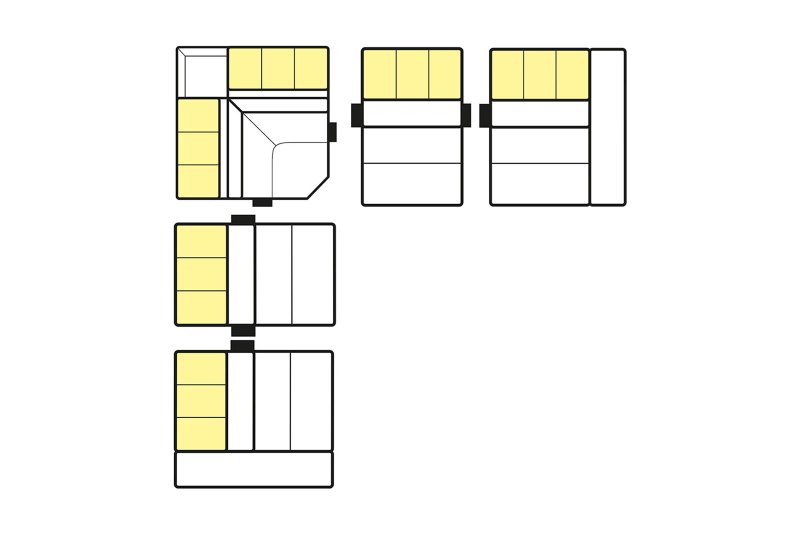 Capua XL Corner Group Sofa - Line Art