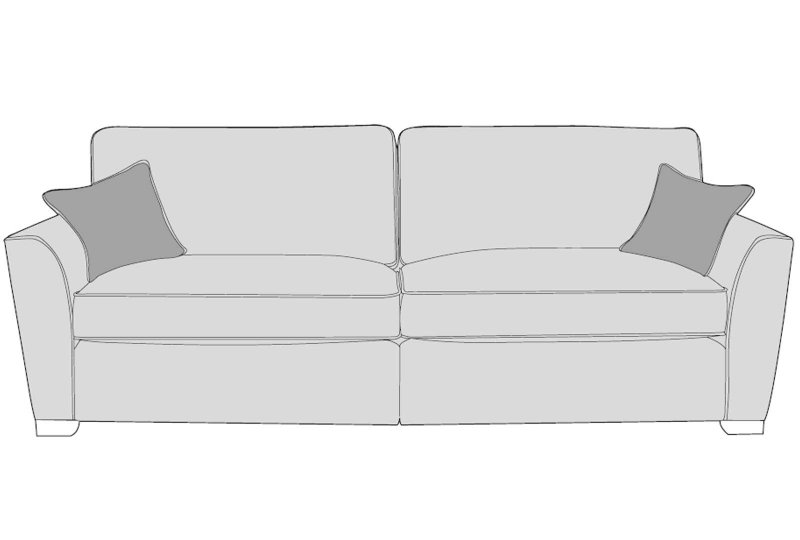 Wickham 4 Seater Sofa Standard Back