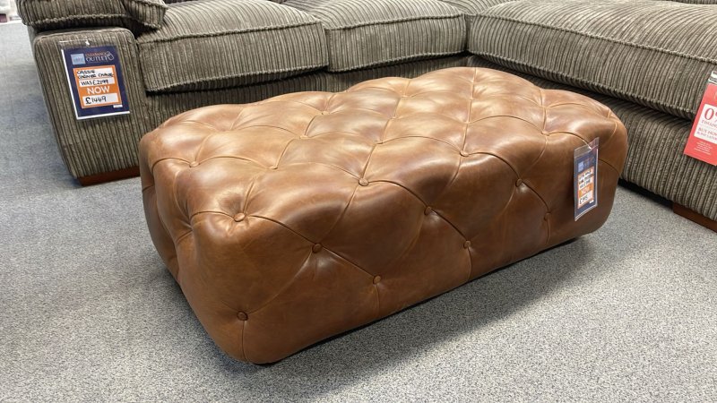 Clearance Otto Half Cube Footstool