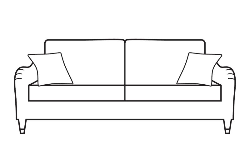 Sabden Large Sofa Line Art