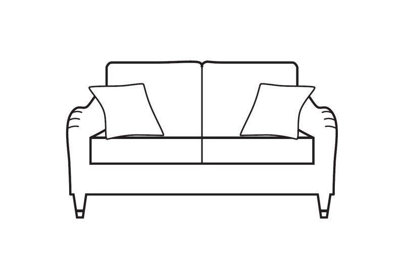 Sabden Small Sofa Line Art