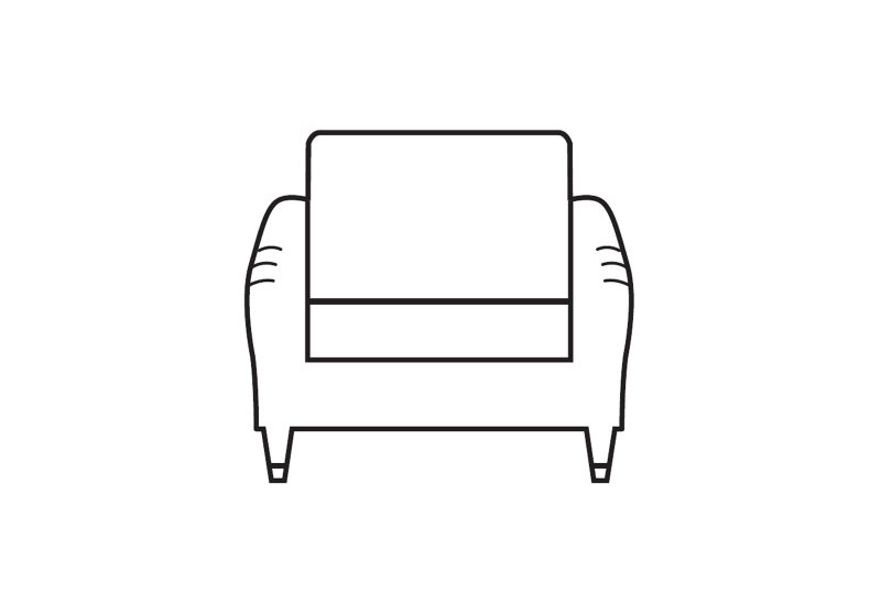 Sabden Grand Chair Line Art