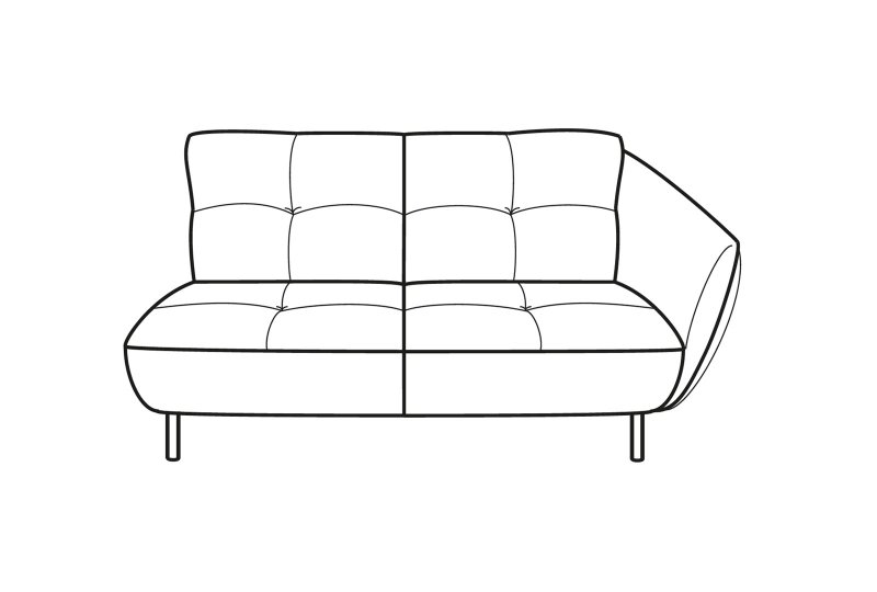 Sorrento Love Seat 1 Arm RHF