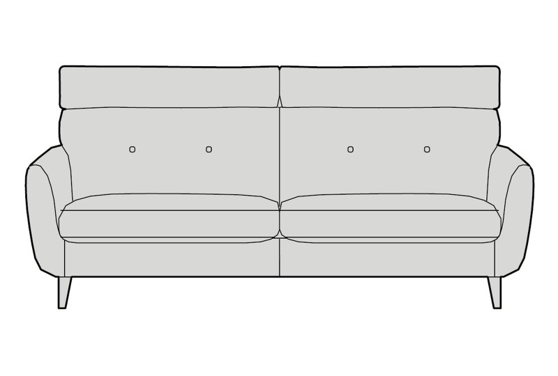Saige Extra Large Sofa High Back
