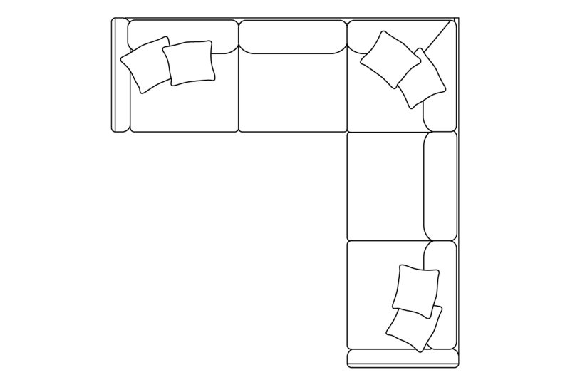 Penton XL Corner Group - Line Art