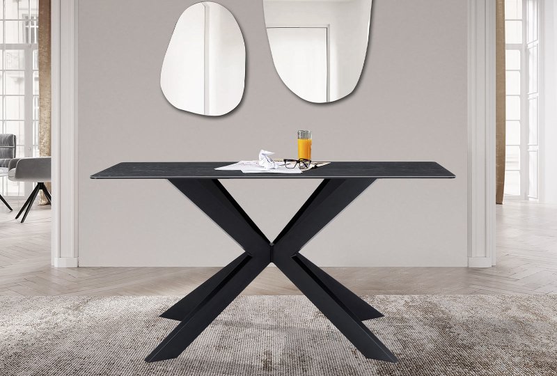 Indus Valley Austin Large Dining Table - Black