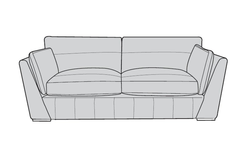 Pavia Leather 3 Seater Sofa