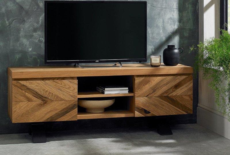 Eclipse Entertainment Unit - Rustic Oak
