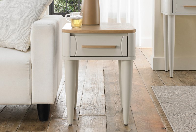 Bentley Designs (UK) Ltd Lawson Lamp Table with Drawer