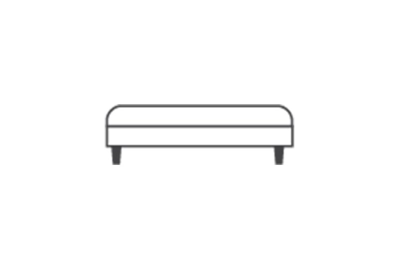The Furniture Company Ashford Banquette Pouffe