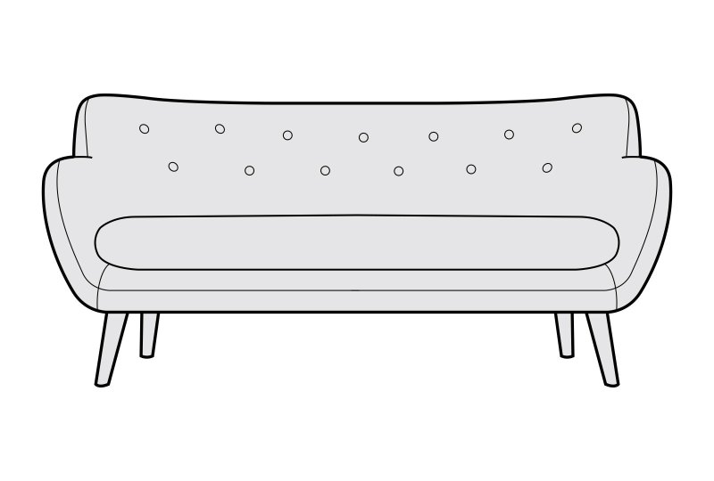 Siren Furniture Limited Saffron Large Sofa