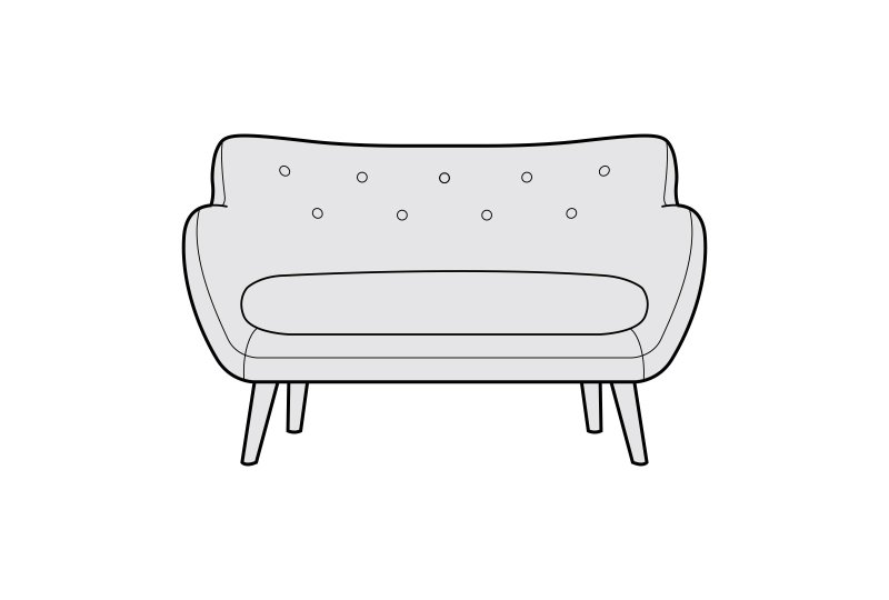 Siren Furniture Limited Saffron Small Sofa