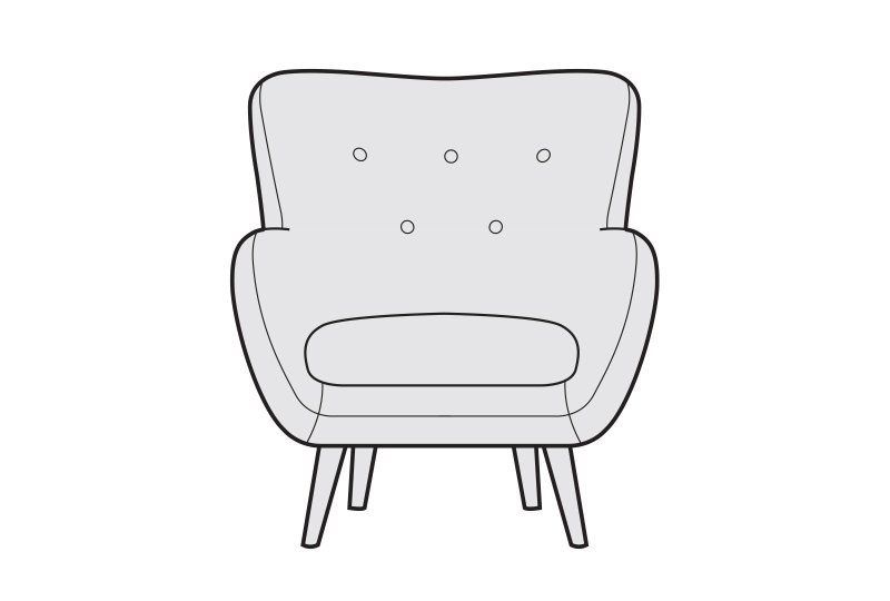 Siren Furniture Limited Saffron High Back Chair