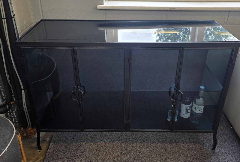 Clearance Glass Sideboard