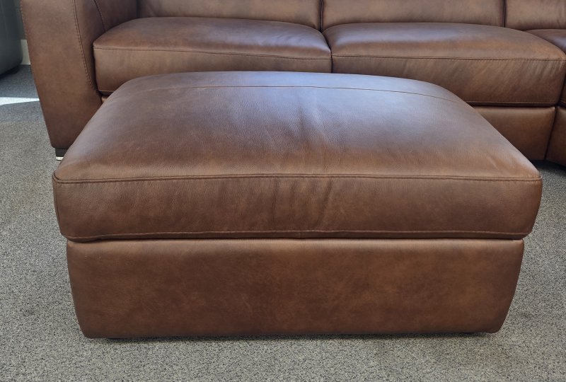 Clearance Largo Leather Footstool