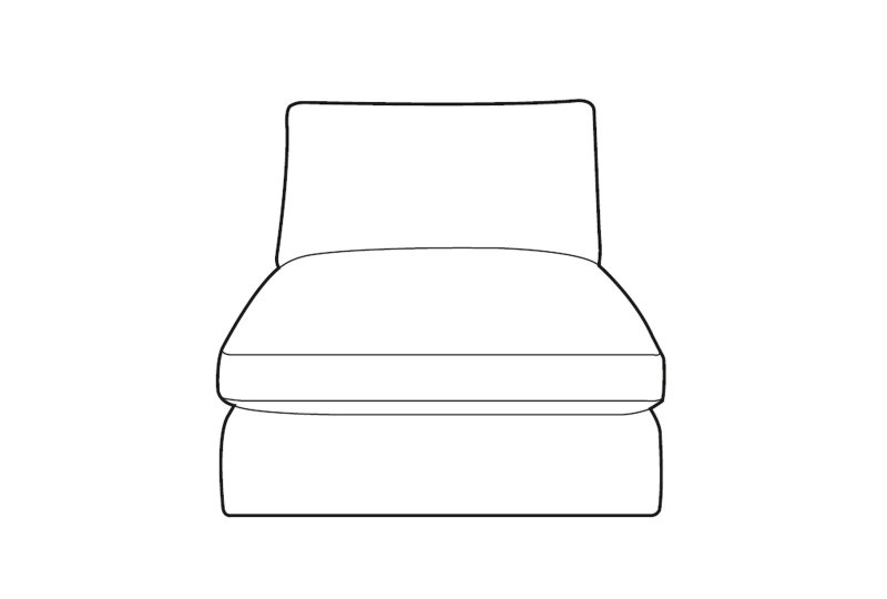 Westbridge Edisford Armless Unit
