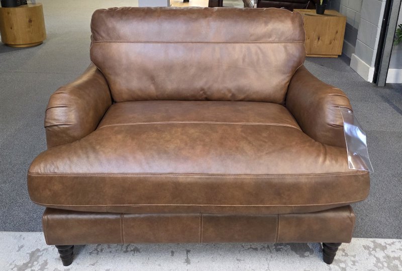 Clearance Bethie Leather Love Seat