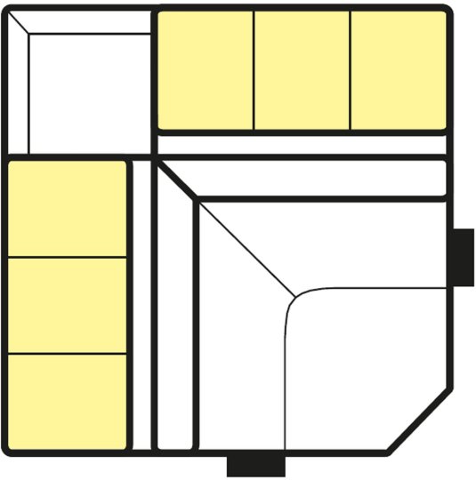 Capua Corner 90 Degrees - Line Art