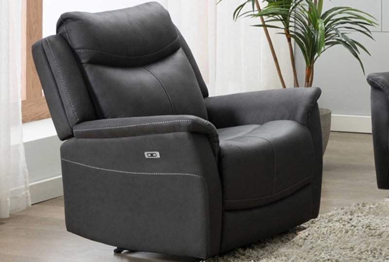 Addison Slate Recliner Armchair