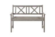 Calvo - 2 Seater Antique Grey Bench