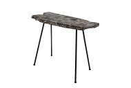 Sylvan Charcoal Teak Slice Console Table