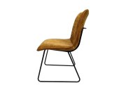 Theo Dining Chair Side View - Turmeric