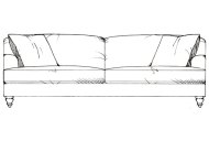 Colworth Grand Sofa - Line Art
