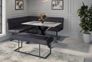 Austin Corner Bench & Dining Table Set LHF - Grey