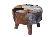 Kasese Large Round Patchwork Pouffe