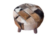 Kasese Large Round Patchwork Pouffe