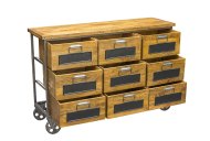 Rescate 9 Drawer Apothecary Chest Open