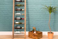 Rescate Leaning 9 Bottle Wine Rack