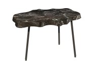 Sylvan Charcoal Teak Slice Coffee Table