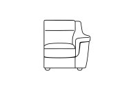 G'Digio Cosenza Armchair with 1 Arm