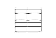 G'Digio Cosenza 2 Seater Armless