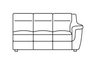 G'Digio Cosenza 1 Arm 3 Seater