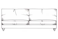 Sowerby Armless 194cm Unit - Line Art